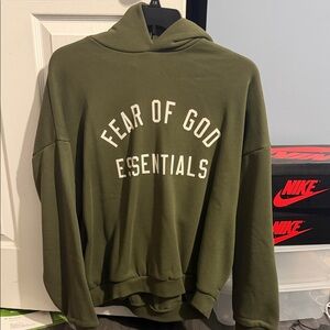 Men's Fear of God Green Hoodie